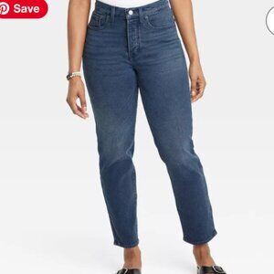 Universal Thread Women's Jeans 17Mid Rise 80s Slim Dark Wash Denim NWOT